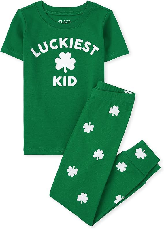 The Children's Place Unisex-Baby, Toddler and Kids Short Sleeve Top and Pants Pajama Set | Amazon (US)