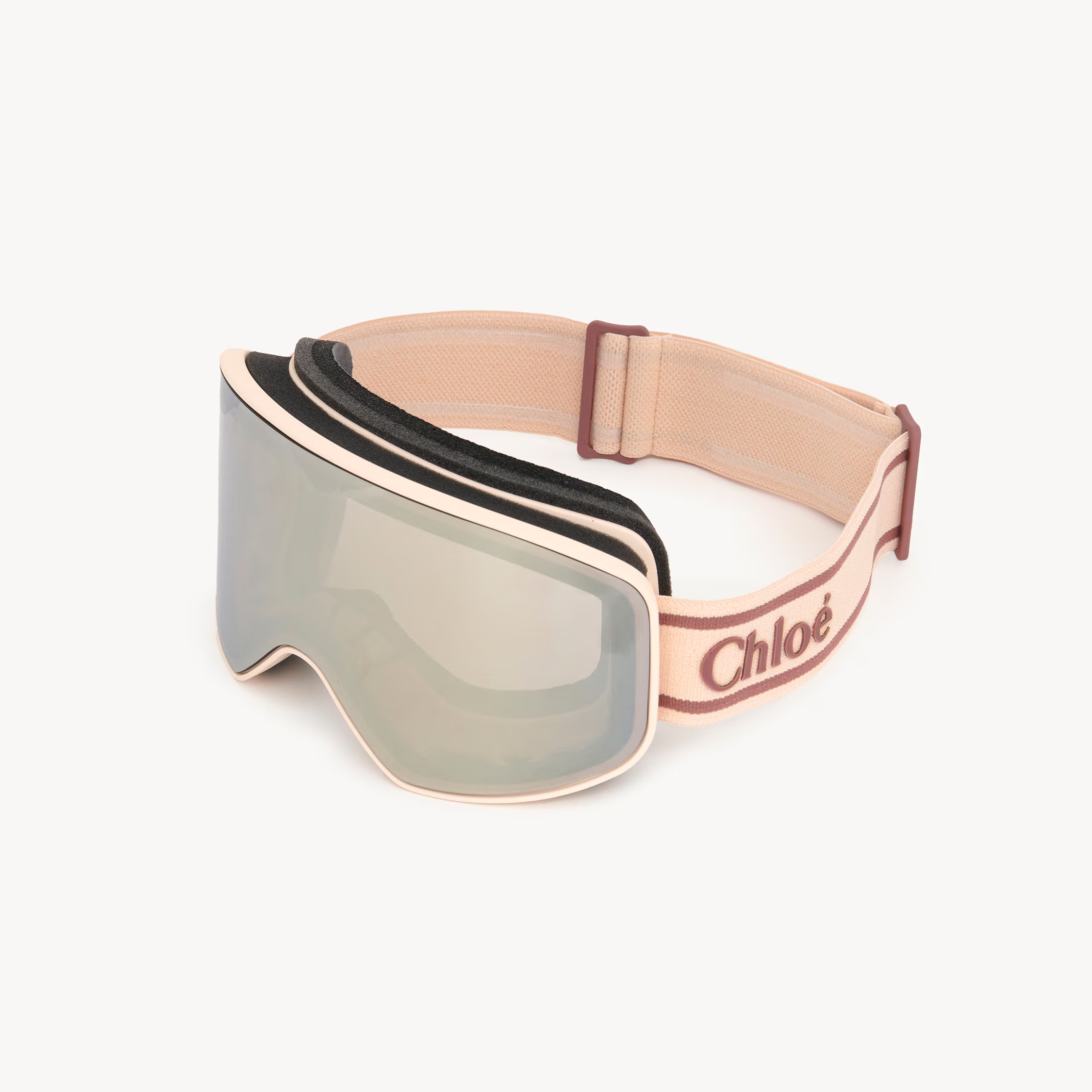 Chloé - Cassidy ski goggle - Blush Nude - - Nylon | Chloe US