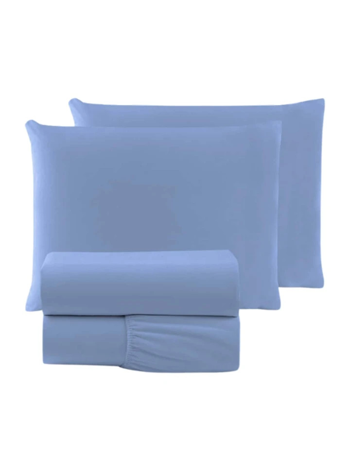 Jogo De Cama 400 Fios King / Queen / Casal Padrão / Solteiro Lençol + Fronhas | SHEIN