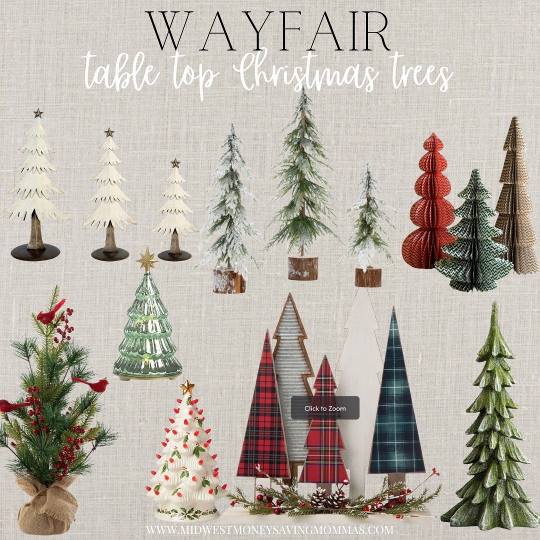 Table top Christmas trees from wayfair

Holiday home decor  Christmas decor  Christmas trees 

#LTKStyleTip #LTKHome #LTKHoliday