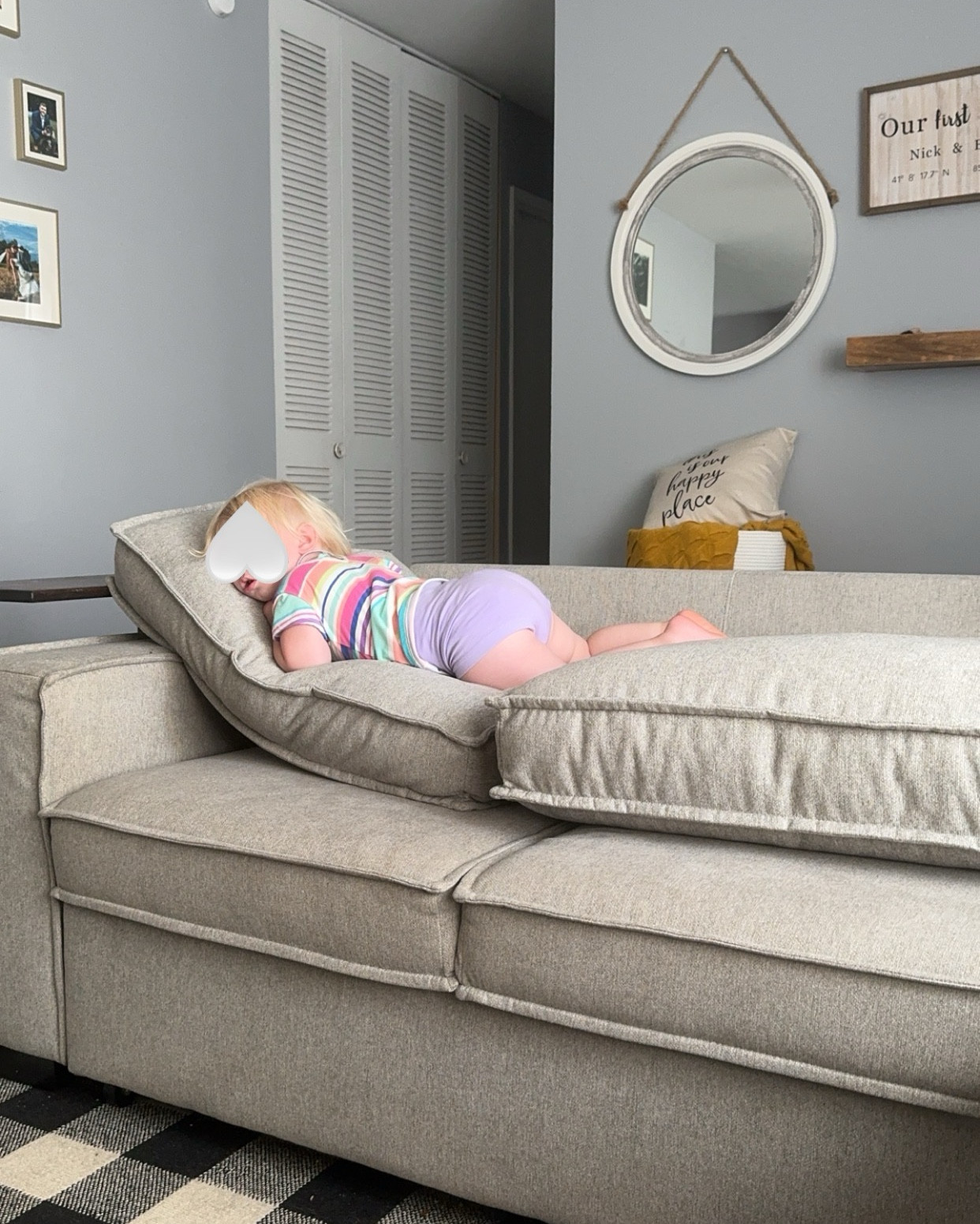 Really exposing ourselves here but a dog and a toddler make things dirty 🤷🏼‍♀️ best thing we ever bought was this bissel furniture cleaner!!! 

#LTKHome #LTKFamily #LTKBaby