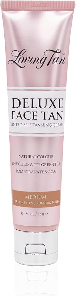 Loving Tan Deluxe Face Self Tanner, Medium - Streak Free, Natural, Professional Quality Sunless T... | Amazon (US)