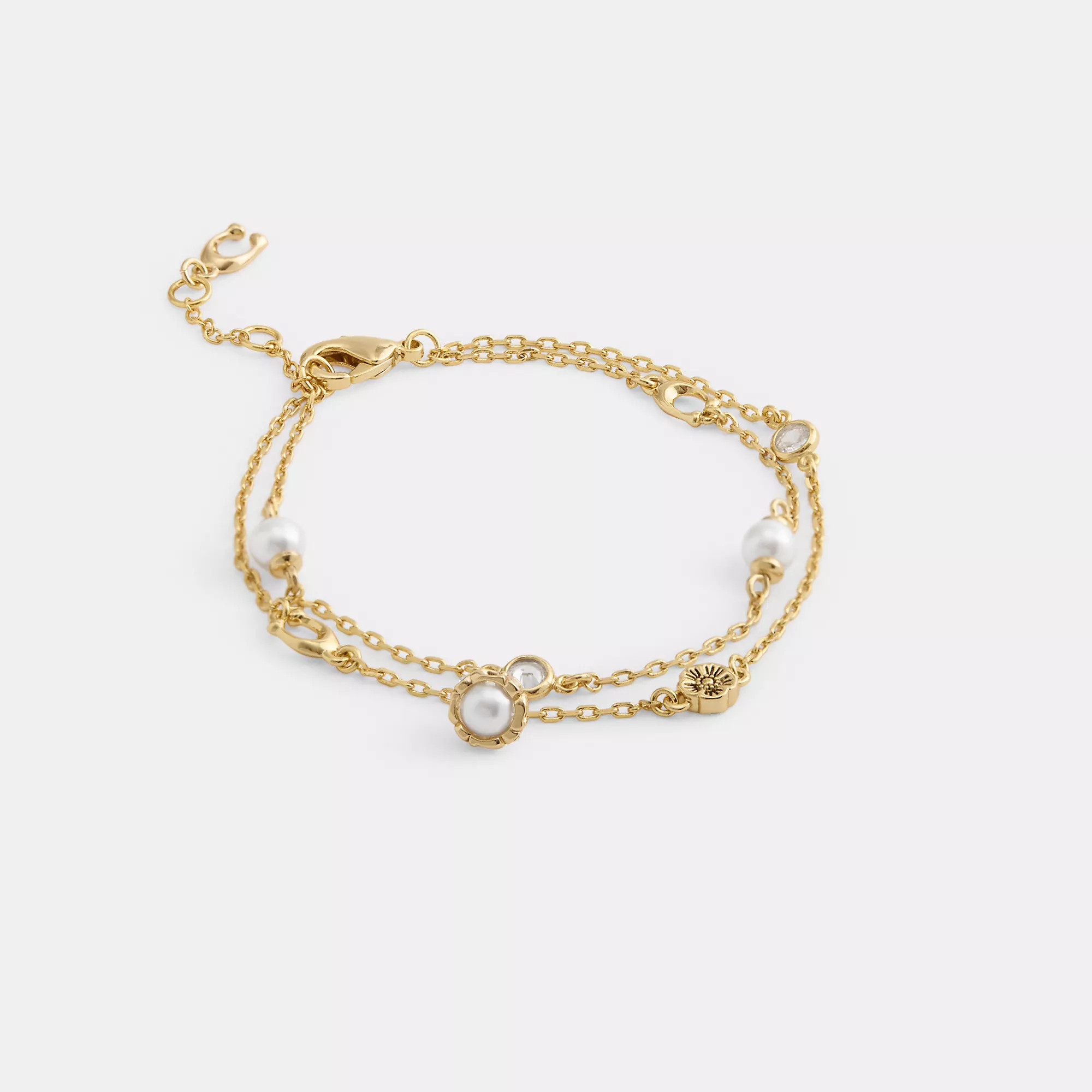 Pearl Charm Double Bracelet | Coach (US)