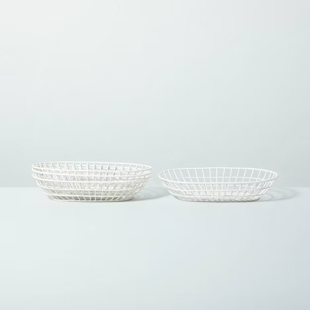 Wire BBQ Serve Basket Cream - Hearth & Hand™ with Magnolia | Target
