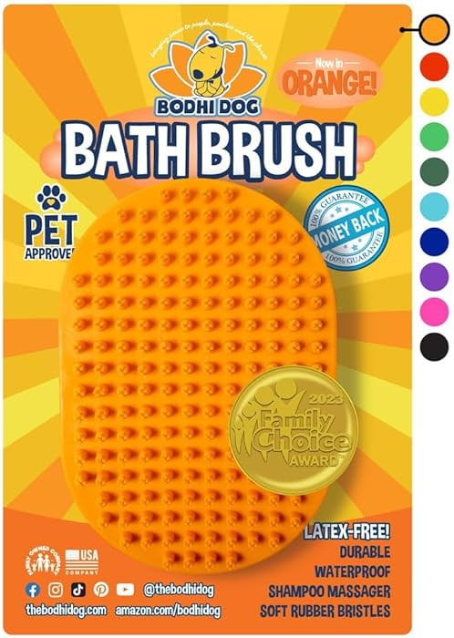 Bodhi Dog Shampoo Brush - Pet Grooming & Bath Supplies for Dogs and Cats - Bath Brush for Long & ... | Amazon (US)
