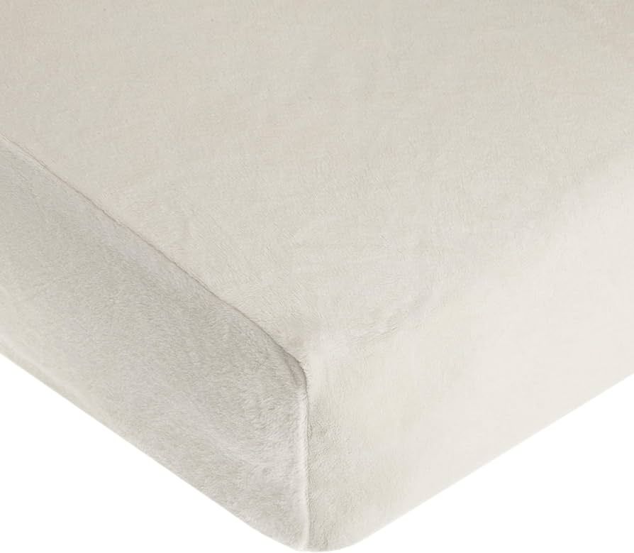 American Baby Company Heavenly Soft Chenille Fitted Crib Sheet 28" x 52", Warm and Cozy Neutral C... | Amazon (US)