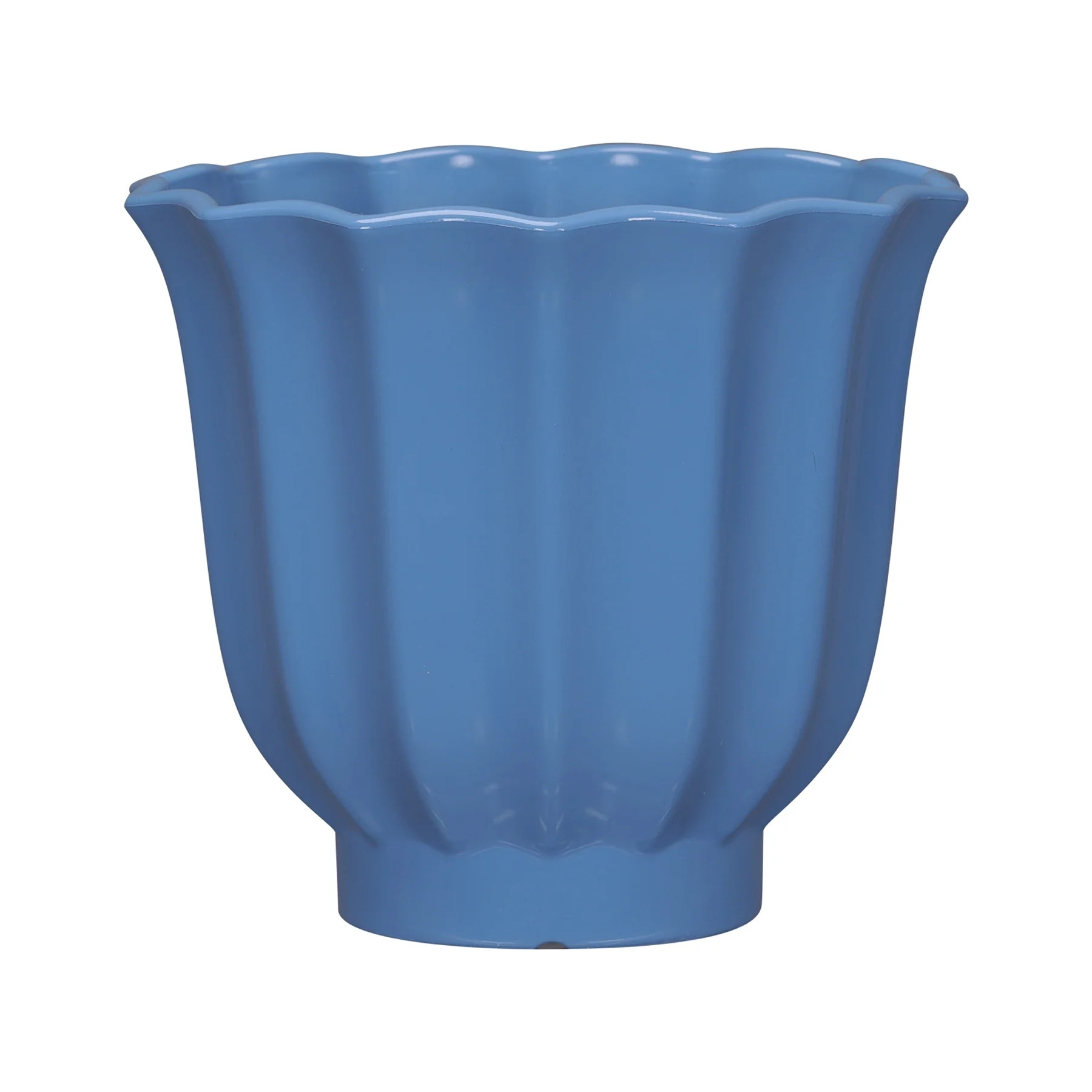 Mainstays Lillian 10" x 10" x 8.5" Round Blue Paradise 100% Recycled Resin Planter | Walmart (US)