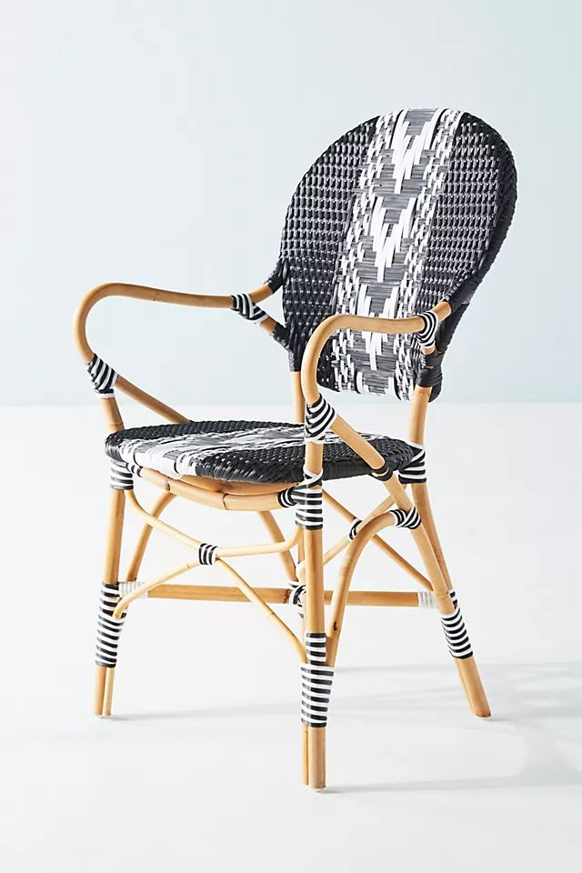 Capri Striped Indoor/Outdoor Bistro Chair | Anthropologie (US)