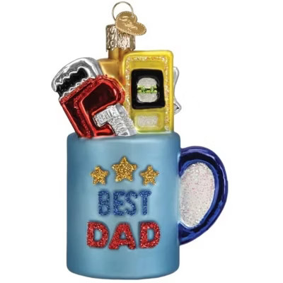Old World Christmas Glass Blown Ornament for Christmas Tree, Best Dad Mug | Target