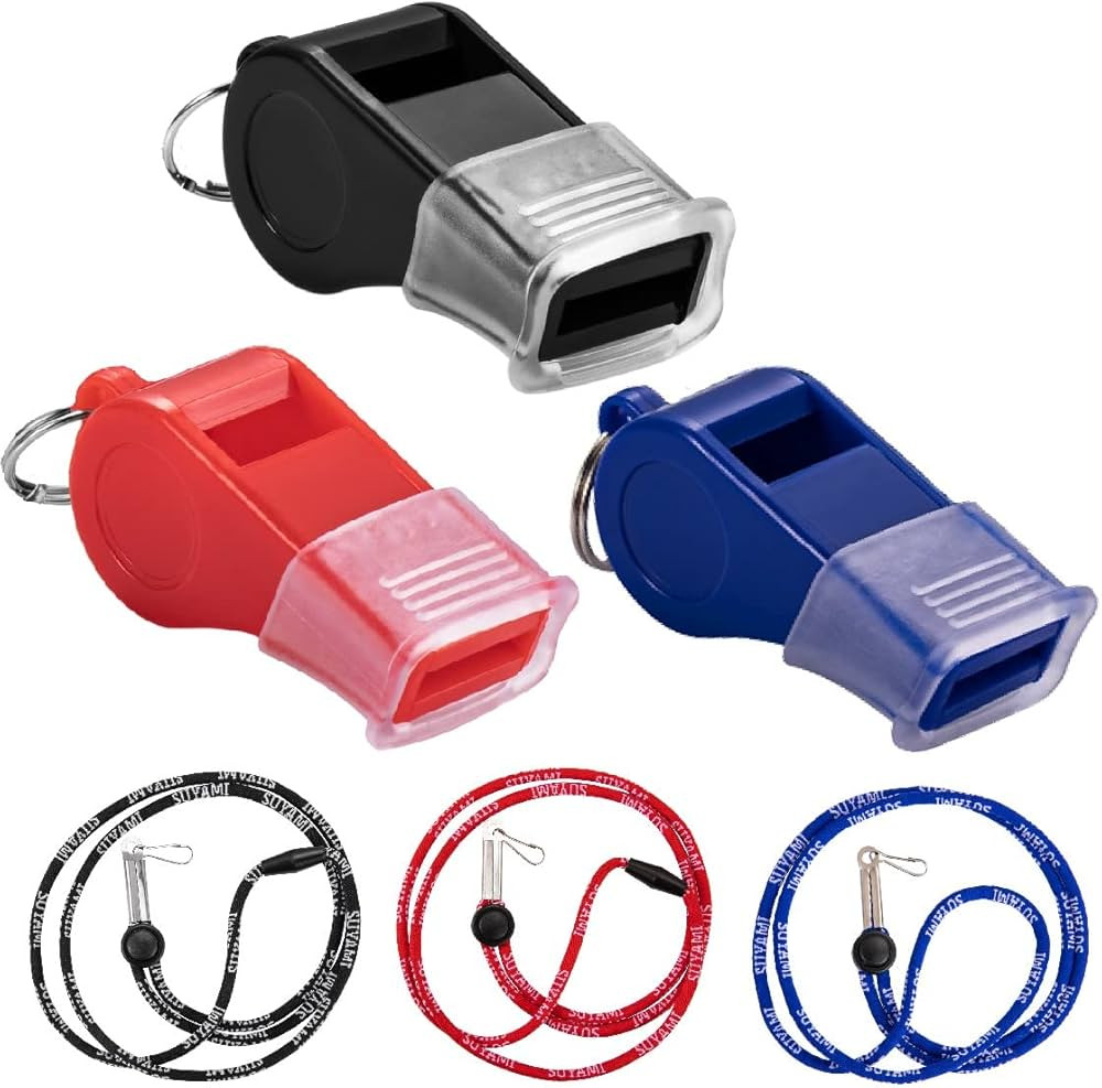 Sports Whistles with Lanyard, for Coach, Referee, and Official | Amazon (US)