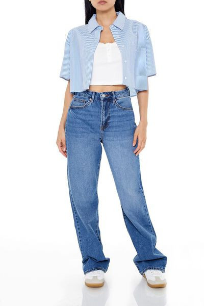 Curvy 90s-Fit Wide-Leg Jeans | Forever 21