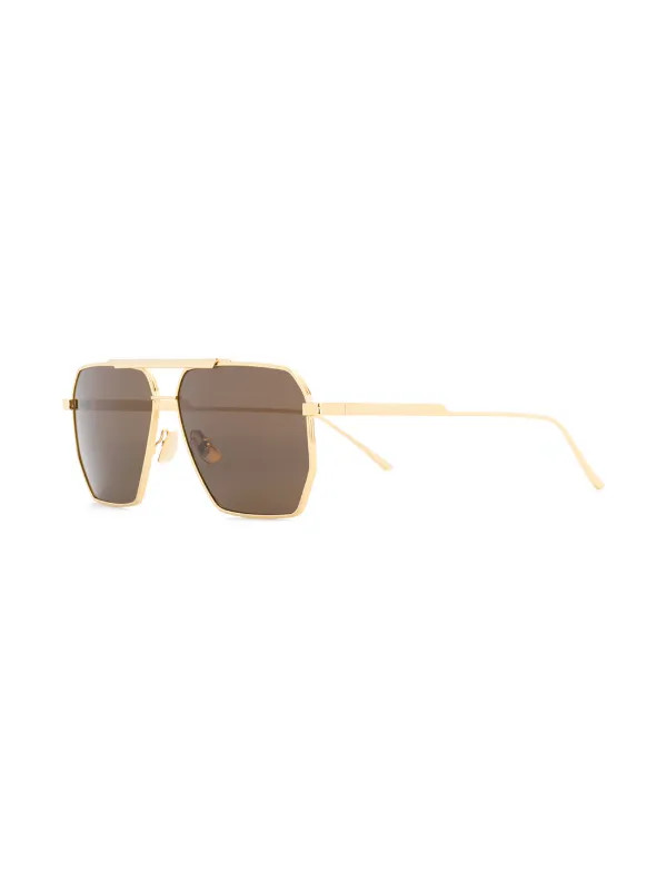Bottega Veneta Eyewear square-frame Logo Sunglasses - Farfetch | Farfetch Global