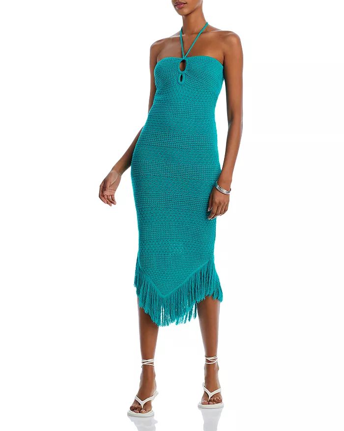 AQUA
                
            
    
                    
                        Fringed Knit... | Bloomingdale's (US)