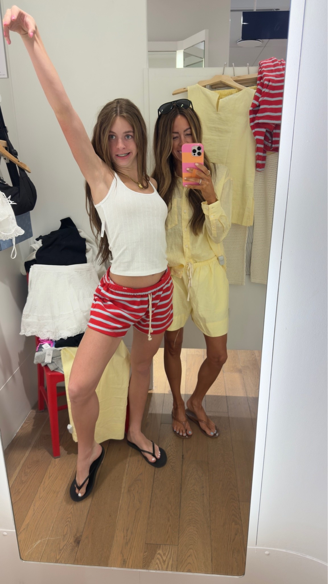 Trying on outfits at Gap! Loved this linen set + bought the striped set for Hayden

#LTKootd #LTKgrwm #LTKSeasonal
