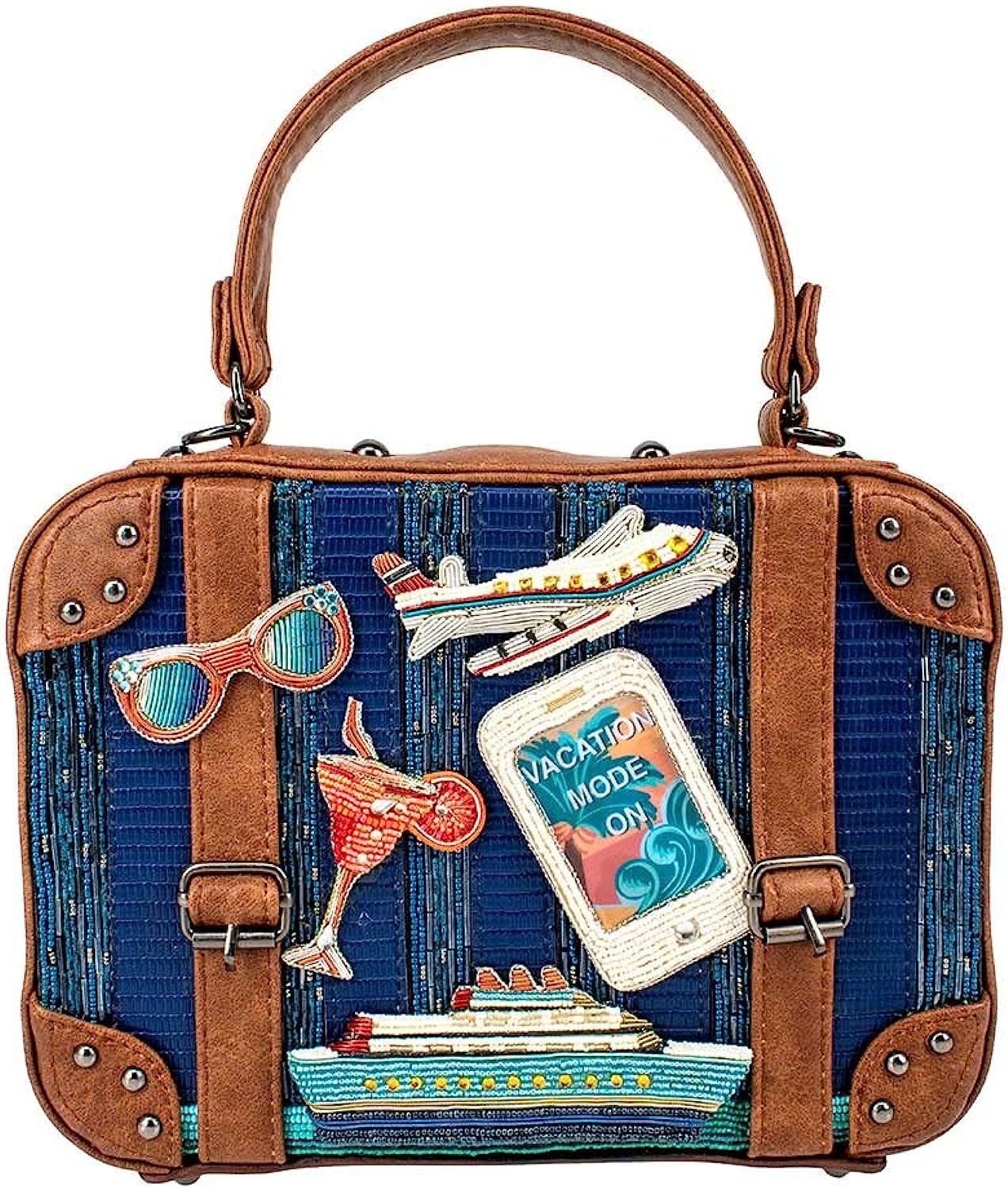 Mary Frances Vacation Mode Beaded Top-Handle Bag, Multi | Amazon (US)