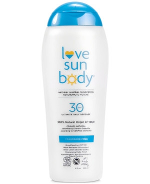Love Sun Body 100% Natural Origin Mineral Sunscreen Spf 30 - Fragrance Free, 6.76-oz. | Macys (US)