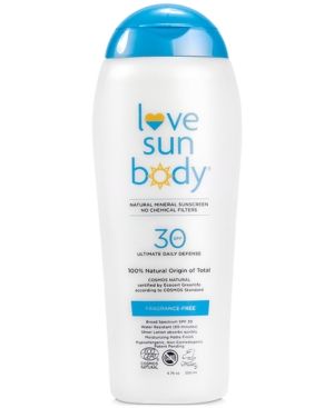 Love Sun Body 100% Natural Origin Mineral Sunscreen Spf 30 - Fragrance Free, 6.76-oz. | Macys (US)