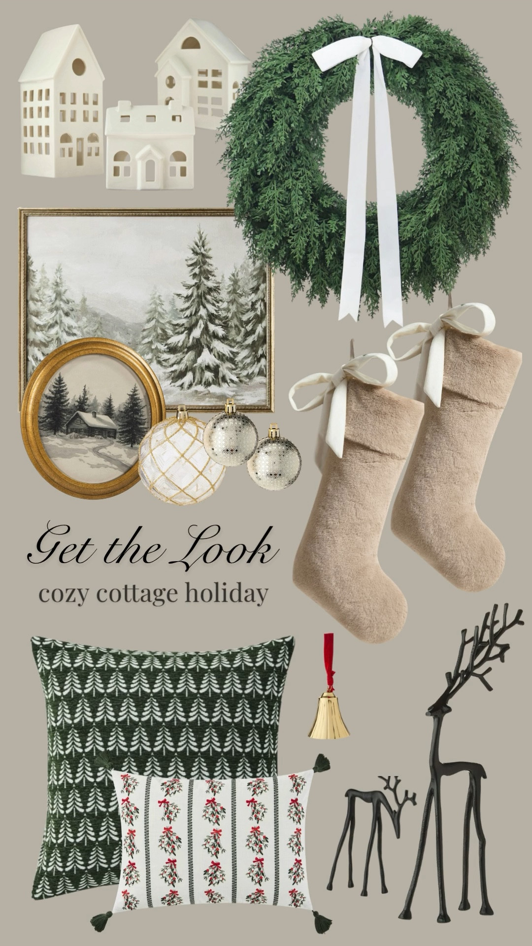 My favorite picks from the holiday home decor collection at Walmart! Grab these cozy cottage favorites while you can! Stockings, artwork, candlesticks, candle, ornament, reindeer, cedar, pine, wreath, garland, bells, christmas tree, throw blanket, pillow, houses, holiday gift, gift list

#LTKHoliday #LTKHoliday #LTKSeasonal #LTKHome