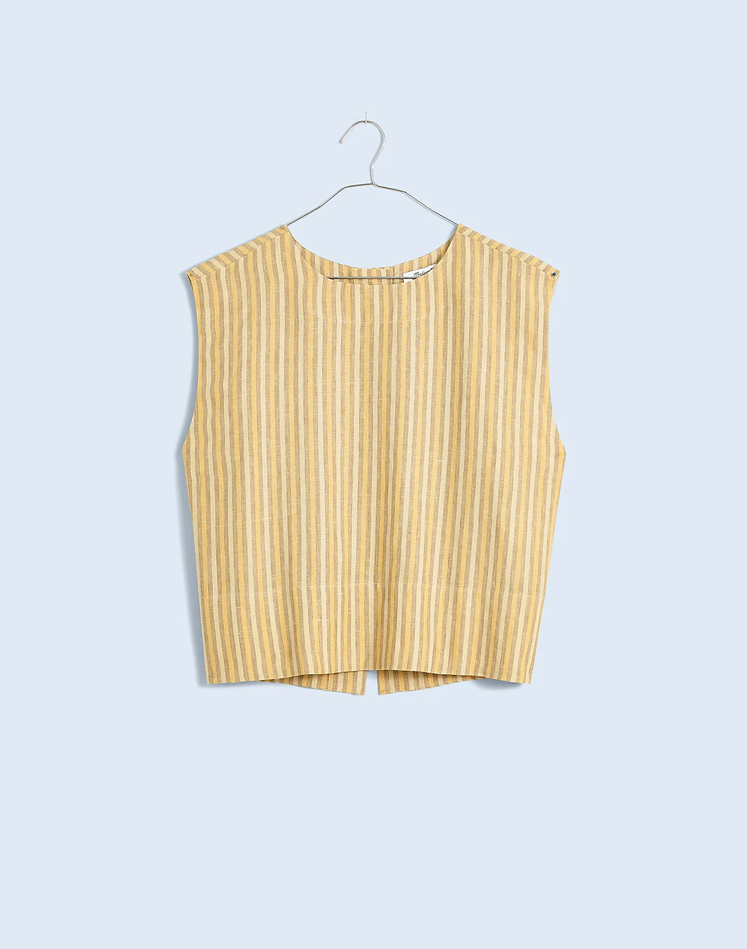 Bateau-Neck Tank in 100% Linen | Madewell