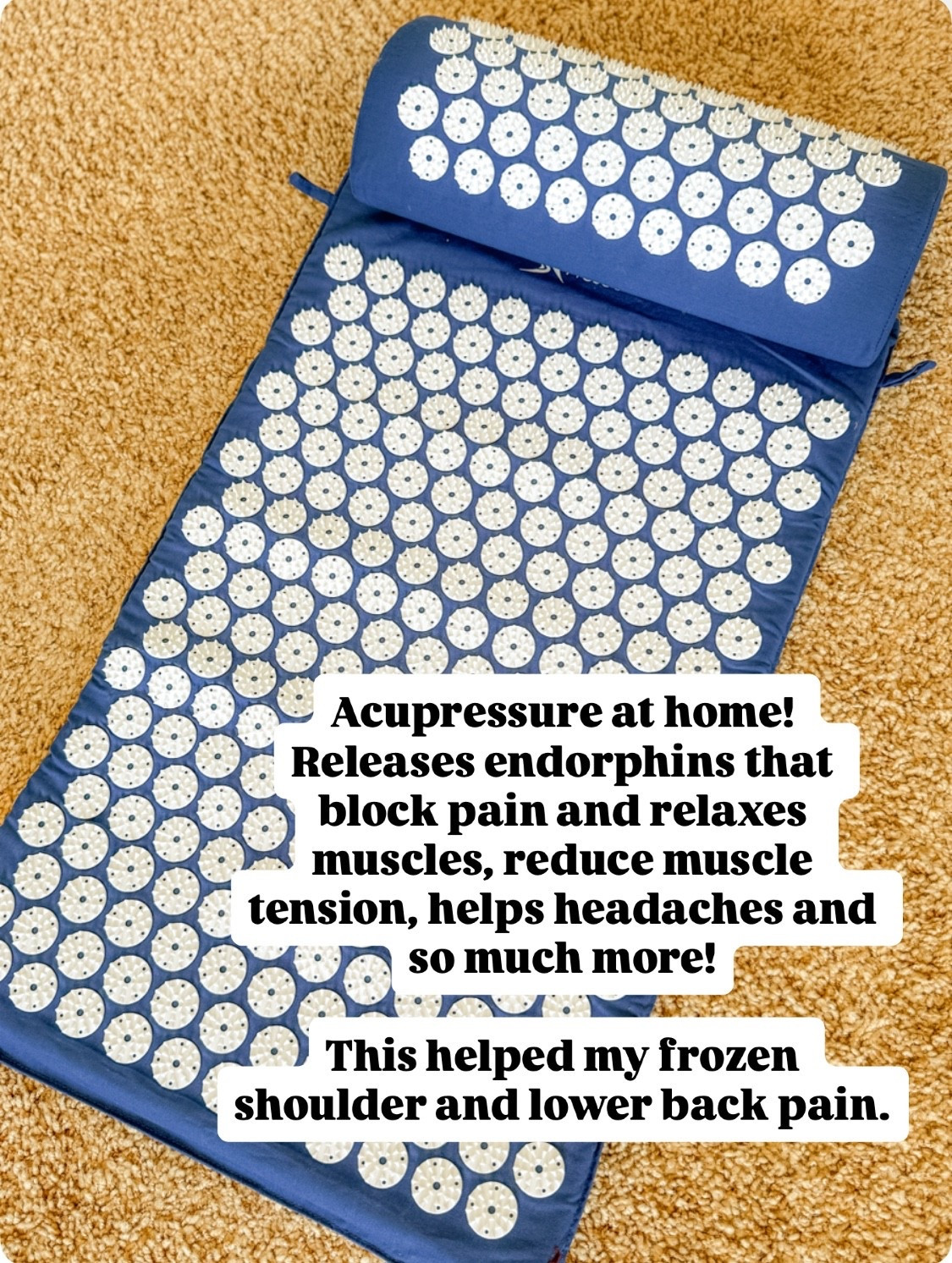 Over 50K amazing reviews! It works! Acupressure mat has so many benefits! Back/Neck Pain Relief and Muscle Relaxation. 

#LTKFindsUnder50 #LTKActive #LTKOver40