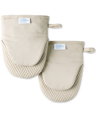 Basics Silicone Basketweave Mini Oven Mitts, Set of 2 | Macy's