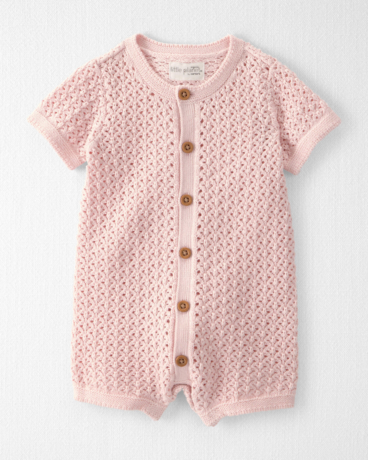 Baby Girl Organic Cotton Sweater Knit Romper | Carter's Inc