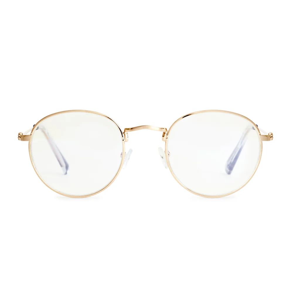 WORK FROM HOME blue light glasses brushed gold | Poppy & Peonies