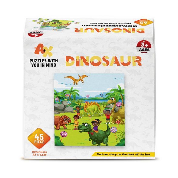 A+X Dinosaur Kids' Jigsaw Puzzle - 45pc | Target