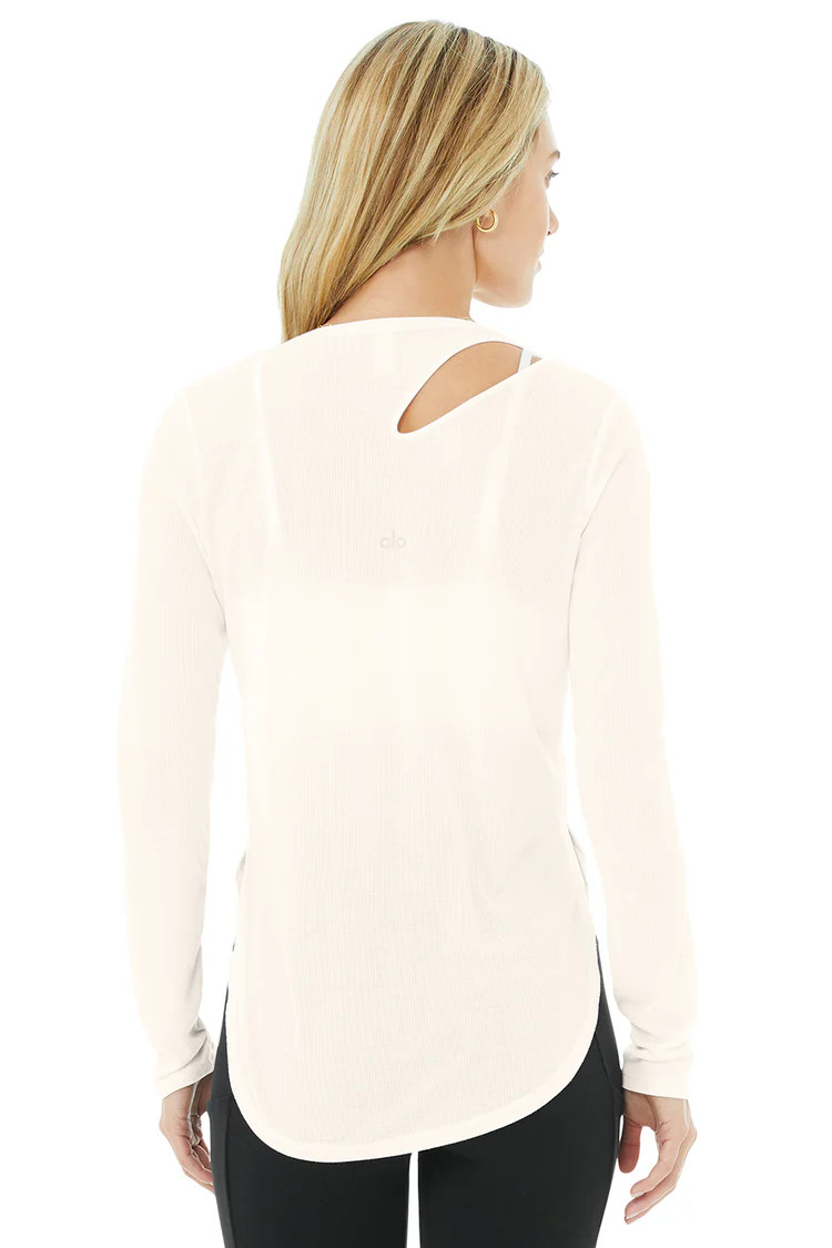 Ribbed Peak Long Sleeve | Alo Yoga (US)