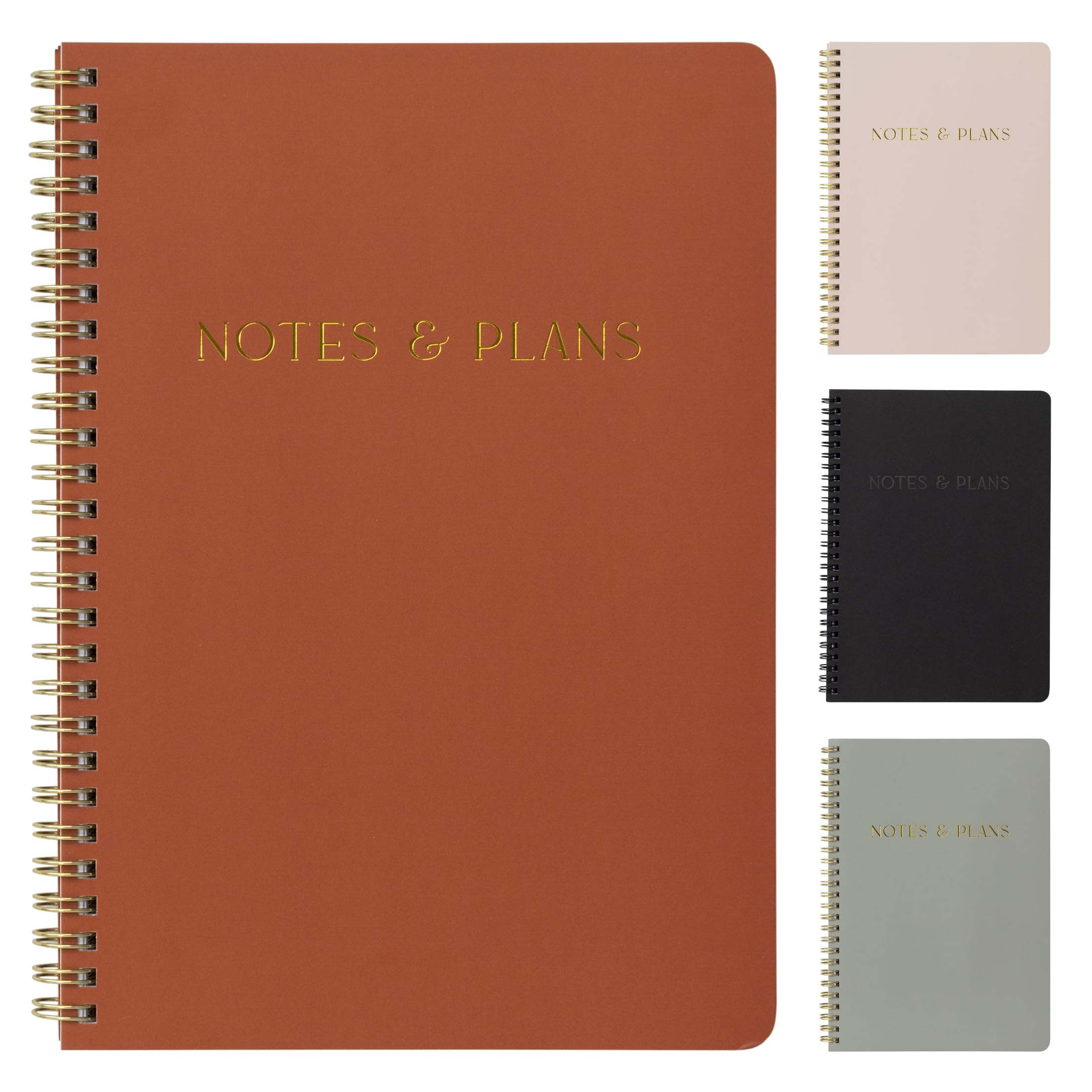 Beautiful Daily Planner And Notebook With Hourly Schedule - Aesthetic Spiral To do List Notepad t... | Amazon (US)