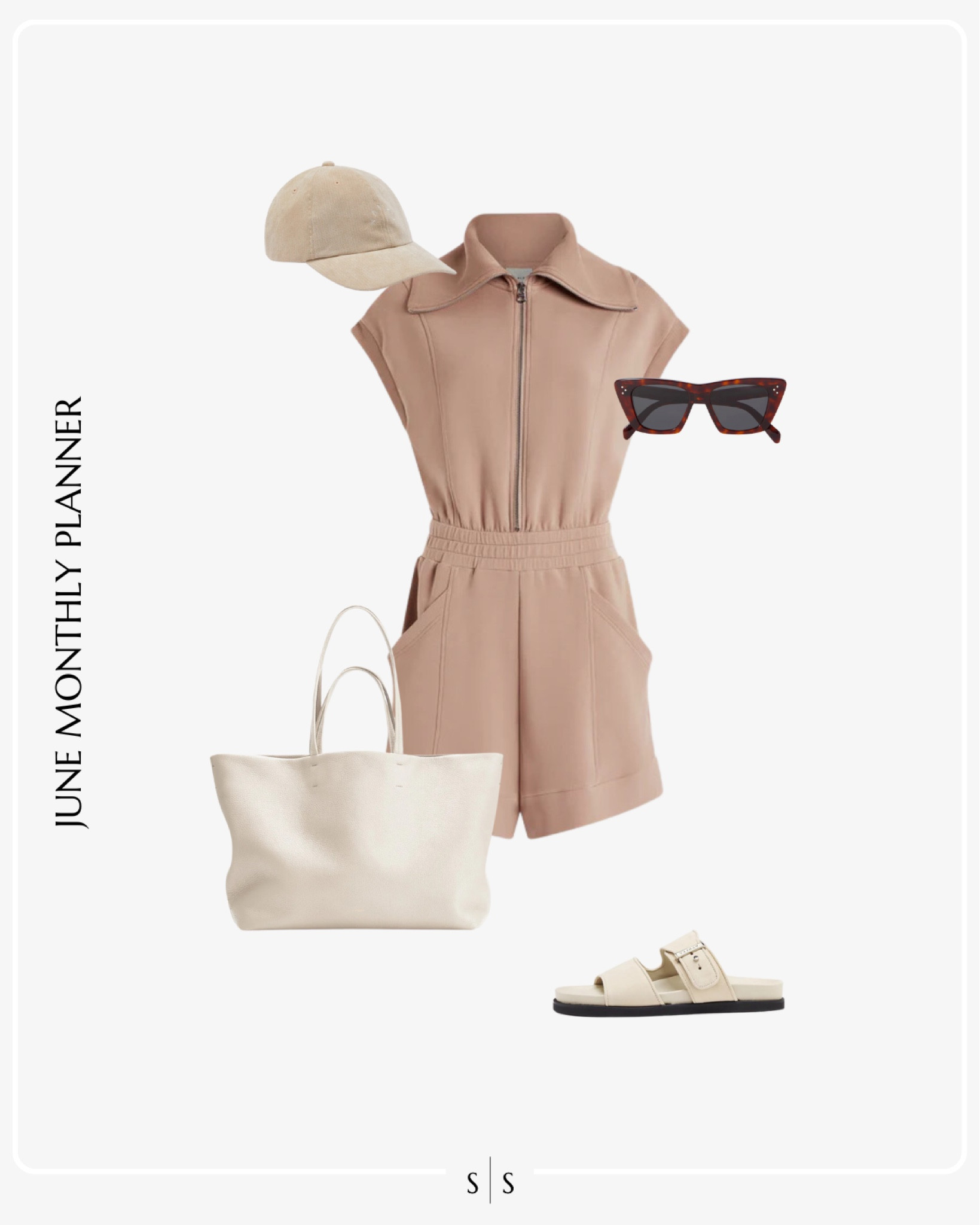 Monthly outfit planner JUNE: Spring & Summer looks | short jumpsuit, slide sandals, tote bag, hat

Weekend wear, Athleisure, casual wear, activewear, loungewear, chic

See the entire calendar on thesarahstories.com ✨ 


#LTKStyleTip #LTKActive