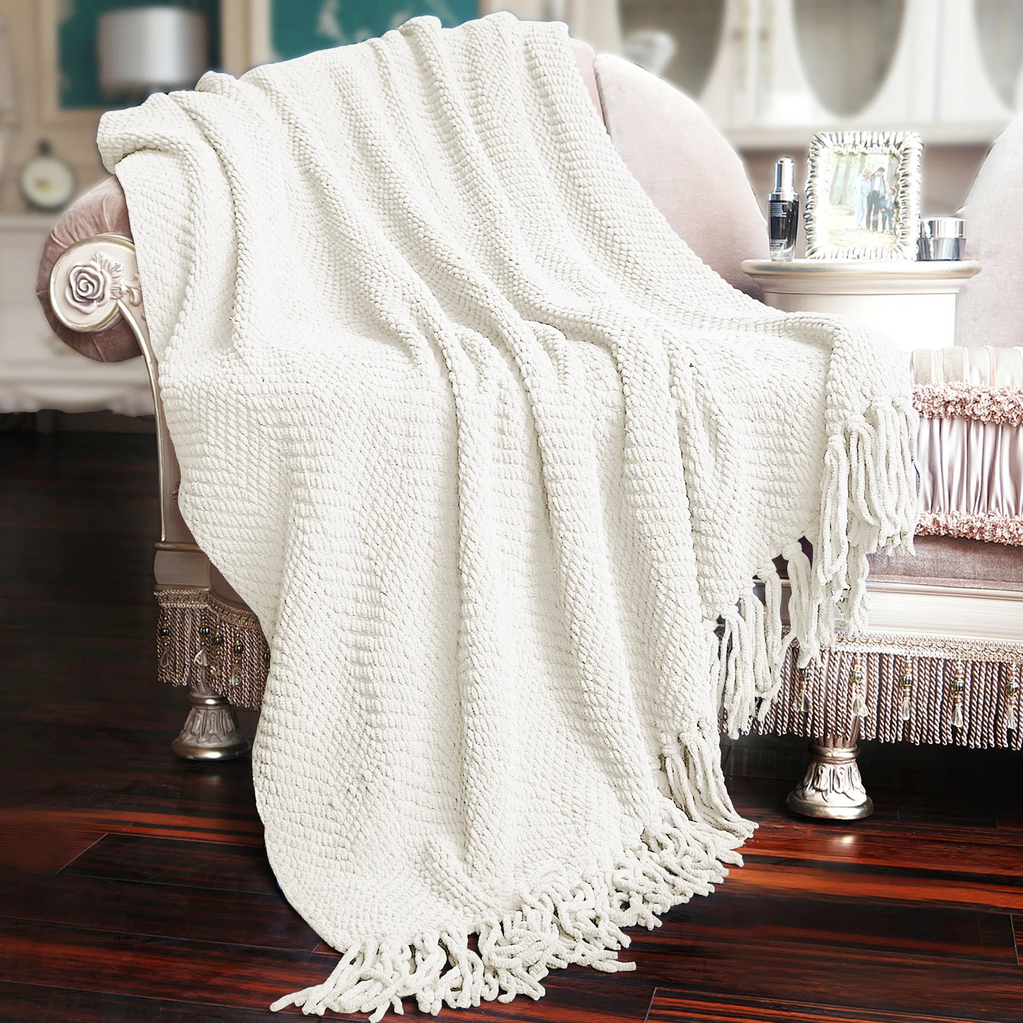 Home Soft Things Tweed Knitted Throw Blanket & Reviews | Wayfair | Wayfair North America