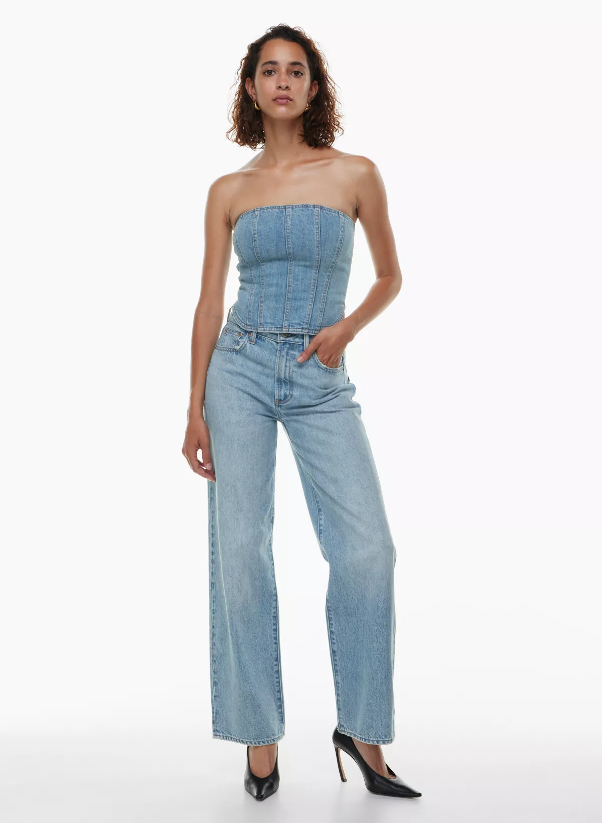 THE FARRAH HI-RISE WIDE JEAN | Aritzia