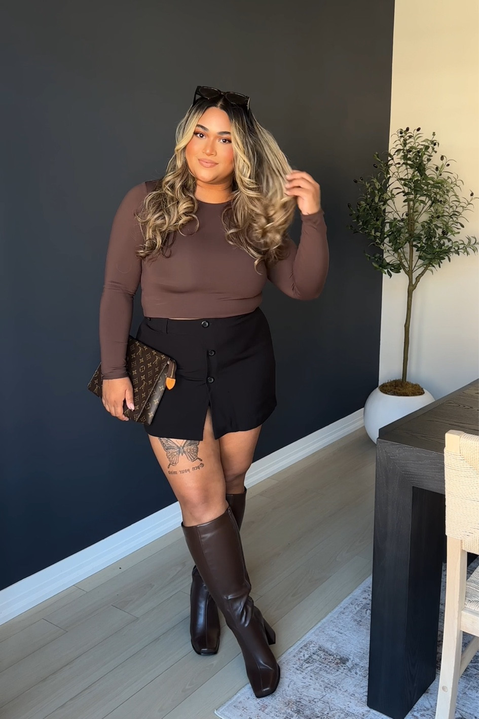 Fall Outfit Idea! 

I’m wearing a Large in the top, size 12 in the skirt! 

#LTKMidsize #LTKPlusSize #LTKStyleTip