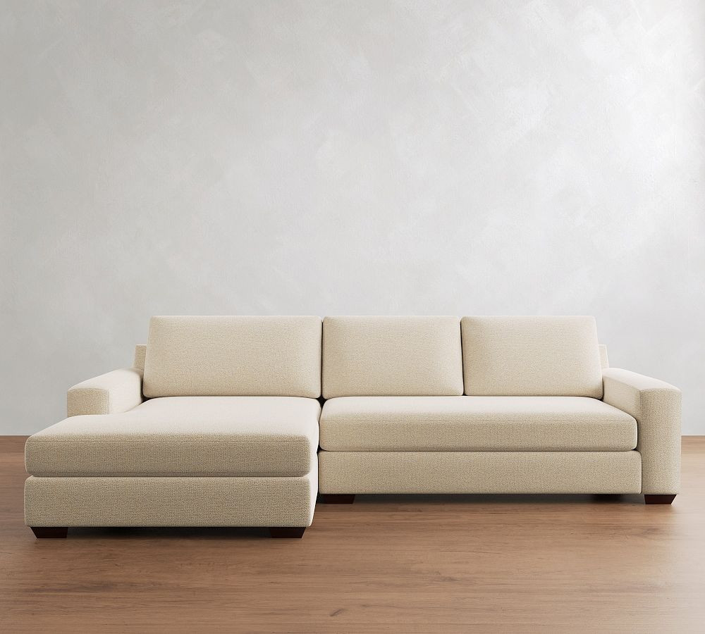 Big Sur Square Arm Chaise Sectional (114"\u2013156") | Pottery Barn (US)