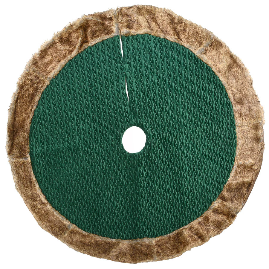 48 in. Rural Homestead Collection Quilted Tree Skirt | National Tree Company