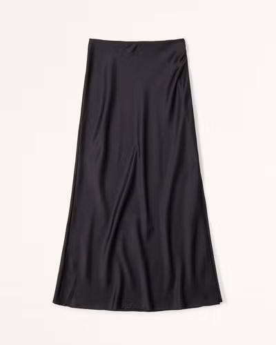 Elevated Satin Maxi Skirt | Abercrombie & Fitch (US)