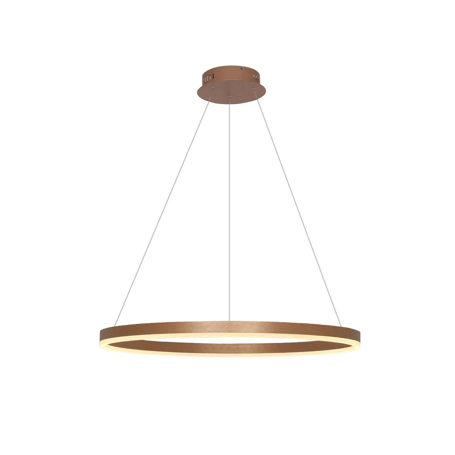 Stockham 1-Light Chandelier Round Circle LED Kitchen Island Pendant Remote Dimming | Wayfair North America