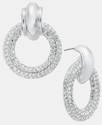 Pavé Circle Drop Earrings, Macy's Exclusive | Macy's