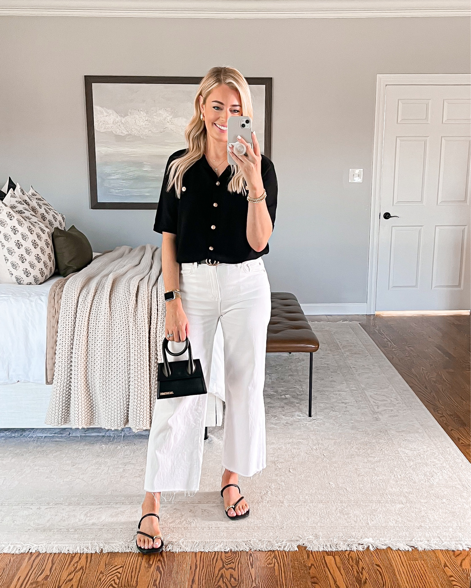 I’m wearing a size small in the sweater & 27 in the jeans (both fit true to size). I linked similar options for my jeans at more affordable price points!

Casual outfit, jeans, Amazon sweater, white jeans, Target sandals, sandals, workwear, spring outfit, spring outfits 

#LTKstyletip #LTKfindsunder50 

#LTKSeasonal