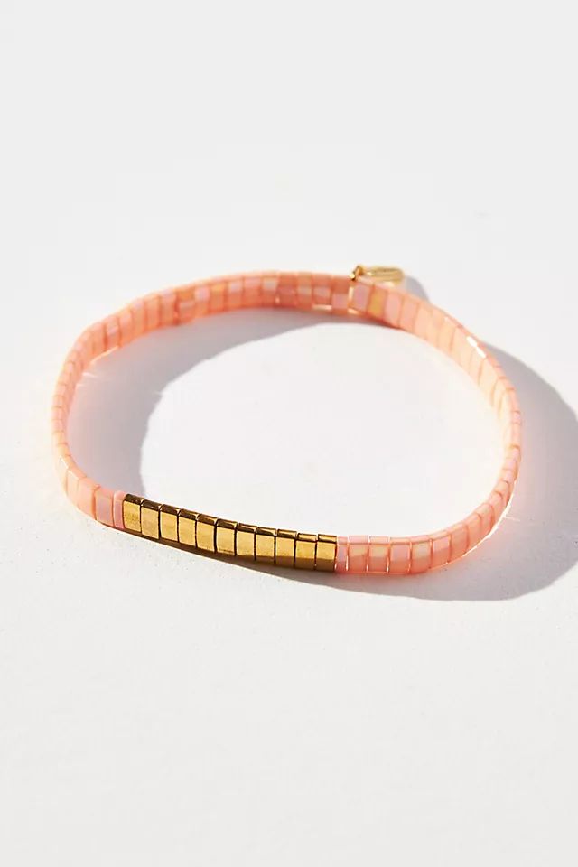 Two-Tone Stretch Bracelet | Anthropologie (US)