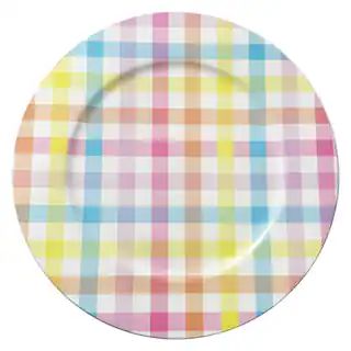 13" Pastel Plaid Charger by Celebrate It™ | Michaels Stores