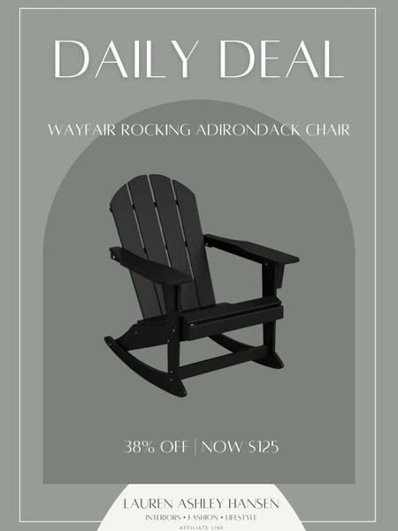 Adirondacks chairs are a summer must! I love that this one rocks as well. It’s 38% off right now and only $125!!

#LTKSeasonal #LTKHome #LTKSaleAlert