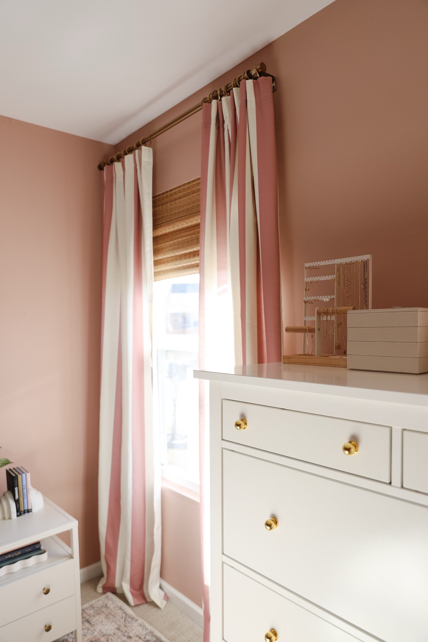 Gorgeous, modern wide stripe curtains, and bedding on sale! Fabric is 25% off, bedding and curtains are 20% off.  Mauve stripe, pink stripe curtains, Anthropologie look, teen room

#LTKHome #LTKKids #LTKSaleAlert