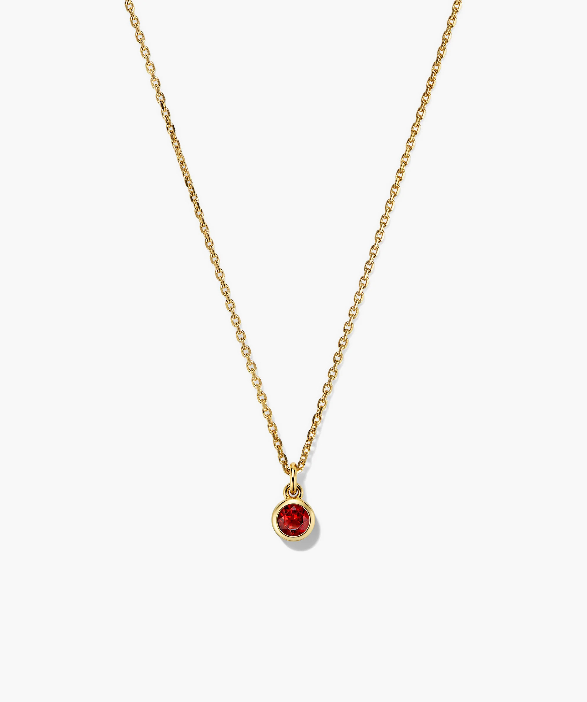 Sia Birthstone Pendant Necklace | Mejuri Fine Crew