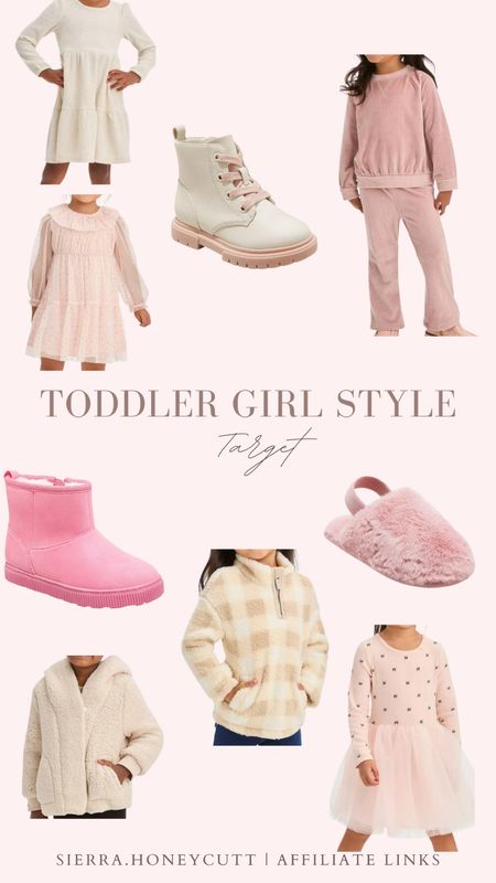 Toddler girl style, tulle, dress, pink, tan, neutral, pastel, slipper, boot, zip up, matching set 

#LTKstyletip #LTKSeasonal #LTKkids