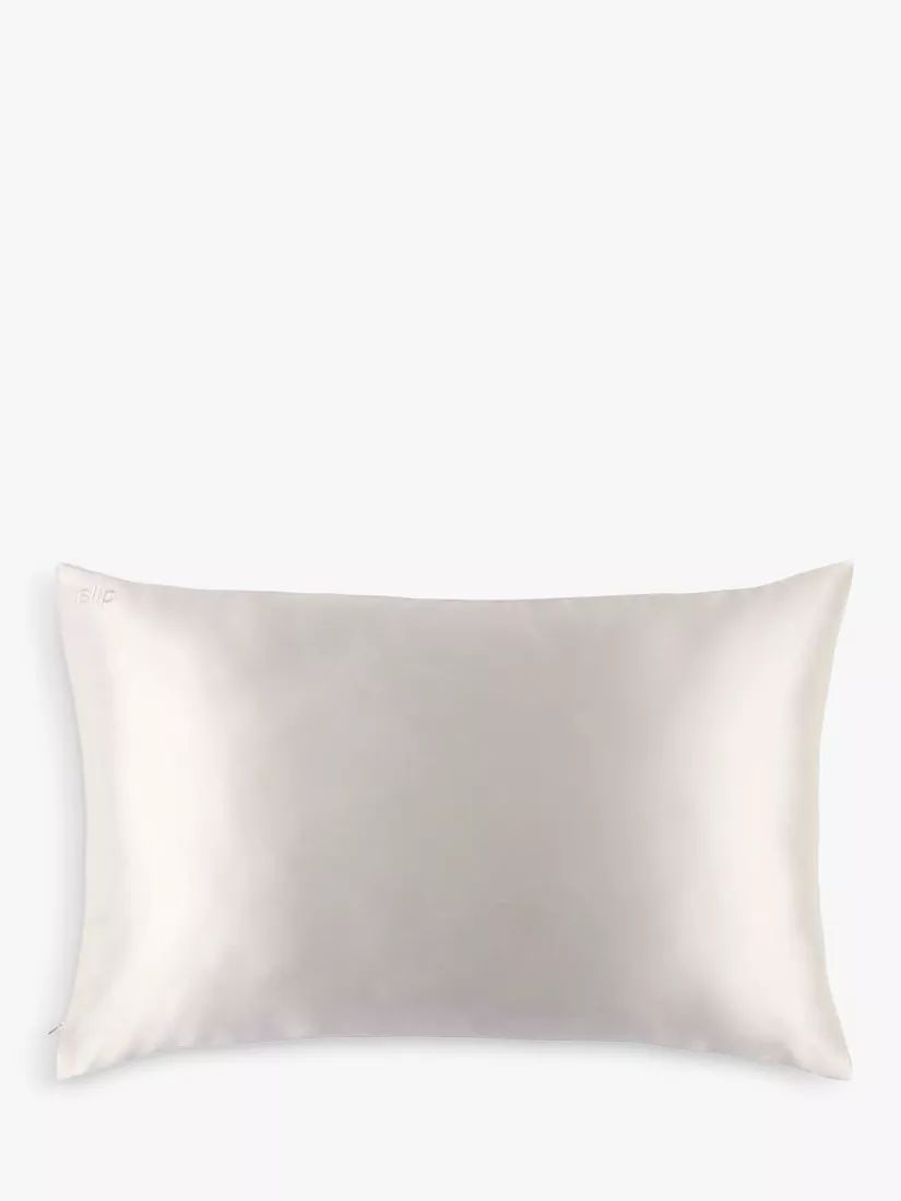 Slip® Pure Silk Zippered Pillowcase, White | John Lewis (UK)