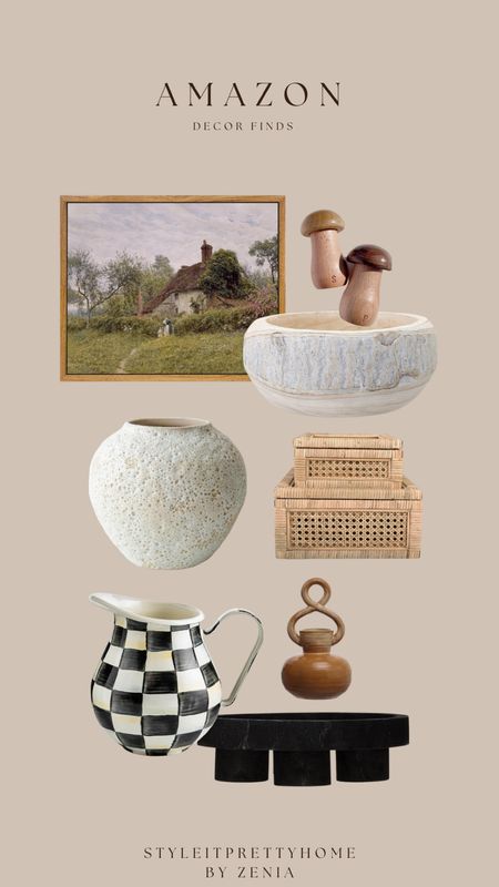 This weeks Amazon decor finds!

Checkered, textured vessel, nesting boxes, mushroom decor 

#LTKSaleAlert #LTKHome #LTKStyleTip