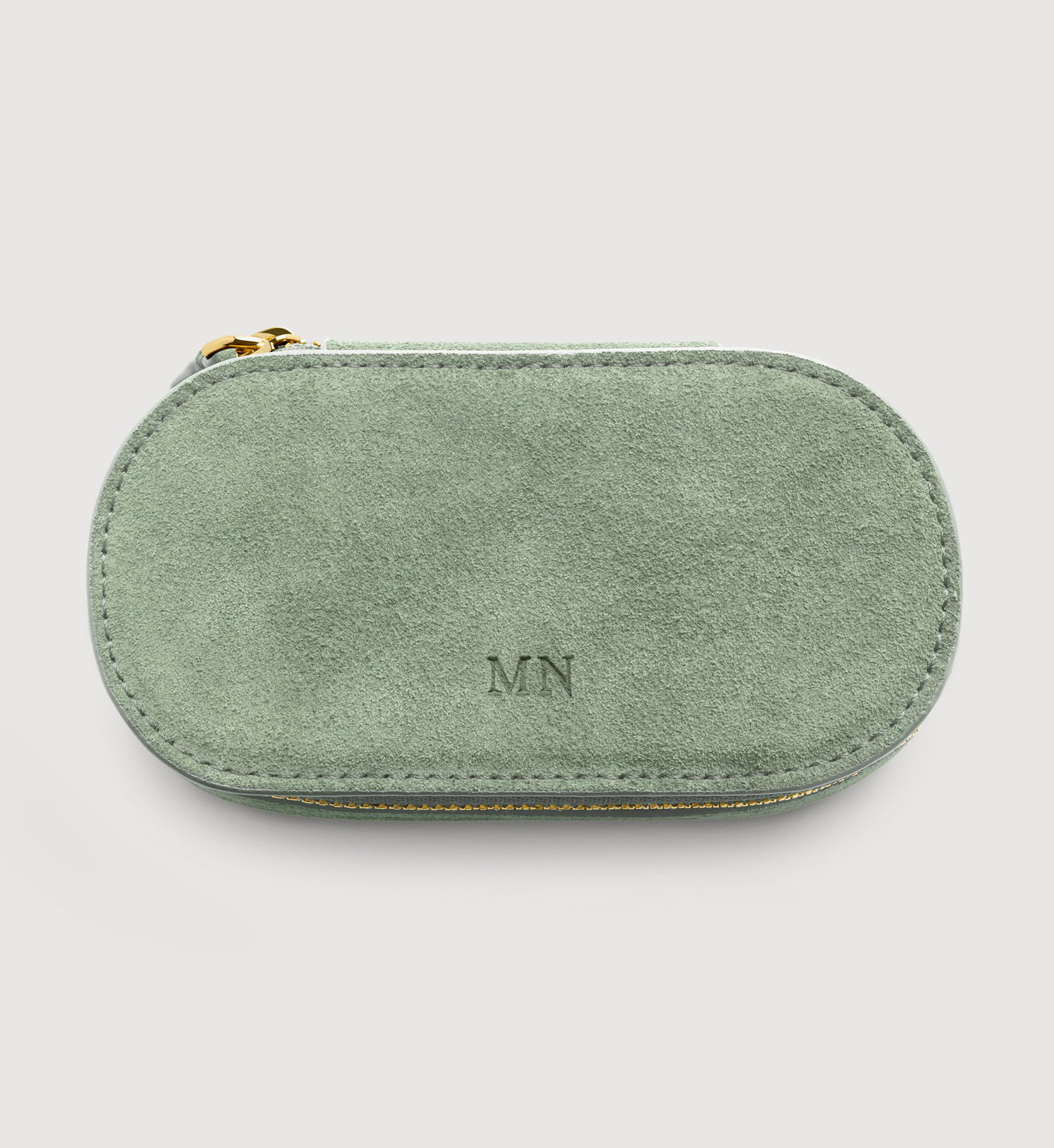 Mini Oval Suede Jewellery Box | Monica Vinader (Global)