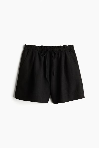 Linen-blend pull-on shorts | H&M (UK, MY, IN, SG, PH, TW, HK)